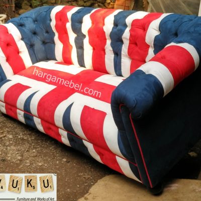 Sofa Motif Bendera Inggris